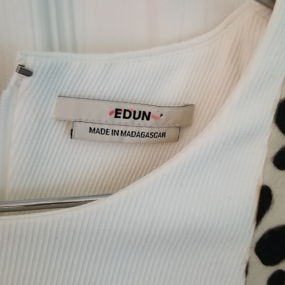 Authentic EDUN fur dress